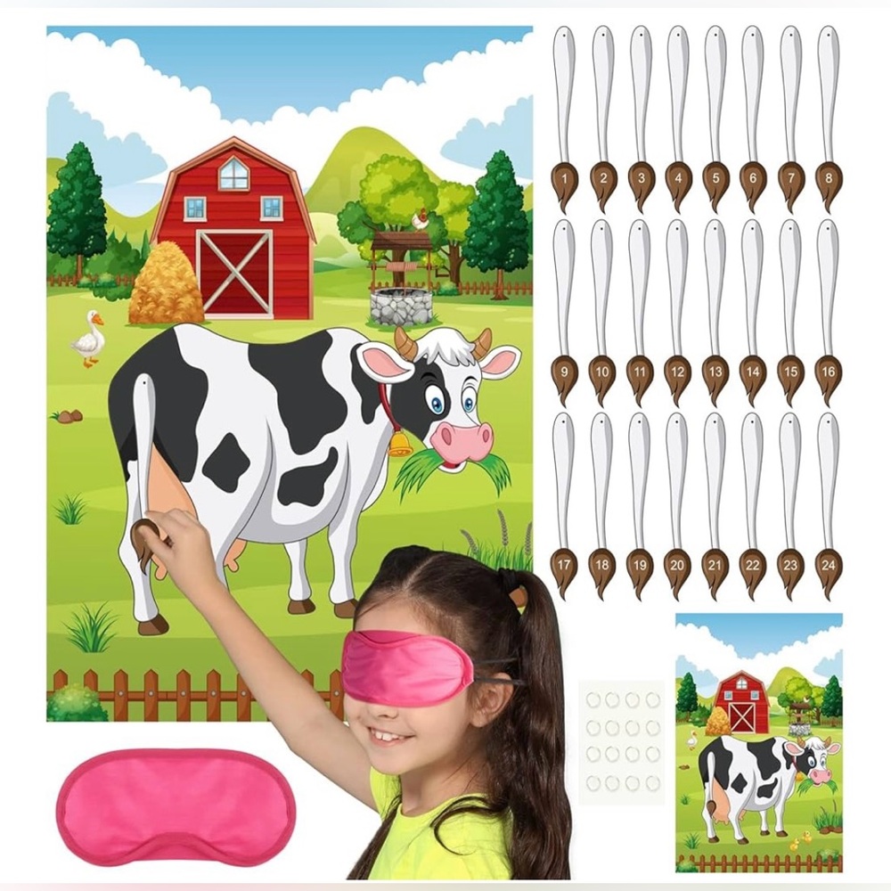 NWOT Pin the Tail on the Cow Game